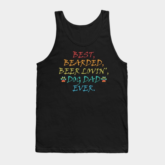 Funny Bearded Dad Tank Top by jrsv22